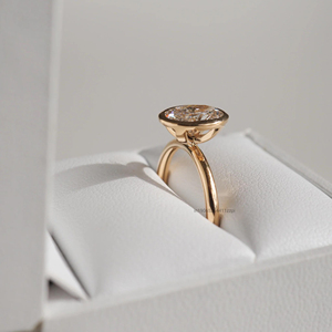 ขอบ1.52 CT เพชรโมอิส VVS1ไนต์ทรงรีตัดเพชรทรงรีแหวนเพชรโมอิสซาไนต์รูปวงรีทรงรีขอบโมเดิร์นหรูหราของขวัญสำหรับเจ้าสาว - Product Image 2