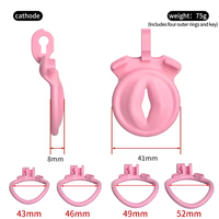 Nouvelle cage de chasteté masculine avec 4 anneaux, cage à pénis, jouet sexuel pour adultes pour hommes, verrouillage urétral, bondage sissy, fétiche gay, produit érotique