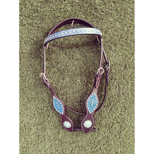 Haute qualité Floral usiné à la main en cuir de vache Western One Ear Headstall Western Bridle pour les utilisations des chevaux par les exportateurs indiens - Product Image 4