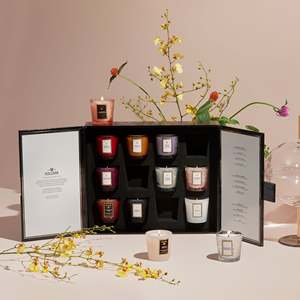 Luxury Christmas Countdown Cosmetic Essential Oil Calender Custom Logo Bath <strong>Boom</strong> Candle Set Advent Calendar Cardboard Box - Product Image 1