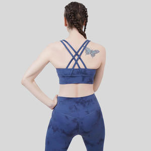 Women's 2023 Seamless Sports <b>Bra</b> Breathable Fitness Gym Wear with Dyed Spandex Material Plus Size for Sale - Product Image 2