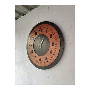 50cm noir en bois noyer meubles numéro uni silencieux horloge murale cadeau pour la décoration intérieure - Product Image 1