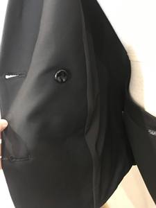 Trajes de Chaqueta Negros de Doble Botonadura para Mujer, Conjunto de Dos Piezas con Pantalones, Moda de Oficina, Venta al Por Mayor, BY HI - Product Image 4