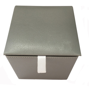 Boîte à mouchoirs en cuir PU avec logo personnalisé vente en gros - Product Image 2