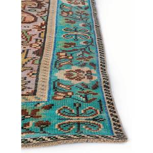 Alfombras de Lana Anudadas a Mano Estilo Vintage, Alfombra Grande Multifuncional Hecha a Mano para Sala de Estar, Pasillo, Rectangular, con Medallón Abstracto - Product Image 4