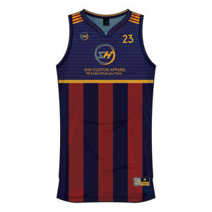 Ropa de baloncesto de poliéster 100% de alta calidad, uniforme de secado rápido diseñado a medida para equipos al por mayor - Product Image 1