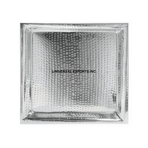 Juego de dos bandejas cuadradas para chocolate, plato de chocolate con acabado martillado, bandeja decorativa de chocolate nueva de la mejor calidad - Product Image 3