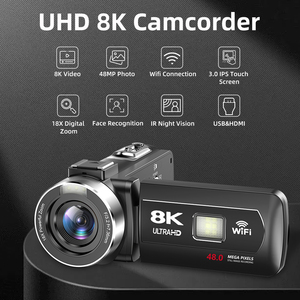 Più recente 8K videocamere digitali <span class=keywords><strong>videocamera</strong></span> 3.0 HD Touch Screen 18X Zoom digitale con Wifi IR visione notturna Vlog Camera <span class=keywords><strong>per</strong></span> <span class=keywords><strong>Youtube</strong></span> - Product Image 2
