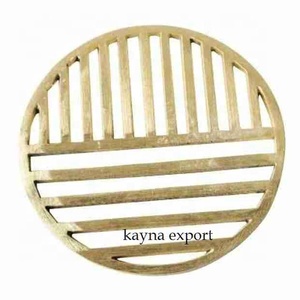 Classic Aluminum Leaf Style Eco-Friendly <b>Trivet</b> Kitchenware Use Countertop Restaurant Hotel Table Decor Black Finished <b>Trivet</b> - Product Image 4