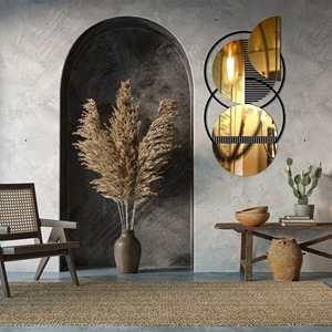 Décoration murale en métal adorable, sculpture en fer artisanale, élégante décoration murale suspendue pour salon, chambre à coucher, bureau - Product Image 2