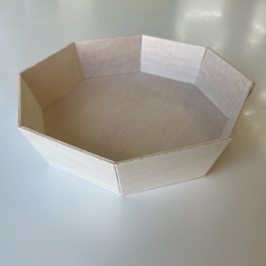 TAKAGI-fiambrera octagonal desechable de madera Biodegradable, caja de pastelería para sushi, para llevar pastel, rollo de sushi, restaurante - Product Image 2