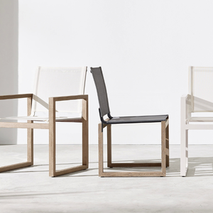 Chaise individuelle en teck, style moderne, pour extérieur, très résistante et anti-pourriture, en promotion. - Product Image 6