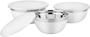 Tazón de Servir de Metal de Estilo Clásico, Tazón de Acero Inoxidable para Alimentos, Vajilla Atemporal para Mesa, Plato para Servir Ensaladas y Frutas, Cocina - Product Image 6