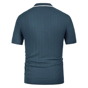 Polo de manga corta para hombre, tela duradera con estilo liso cómodo elástico, adecuado para marca personalizada al por mayor - Product Image 2