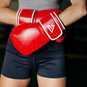 Gants de boxe personnalisés en cuir PU, respirants et durables, pour hommes, gants de boxe d'entraînement en usine - Product Image 6