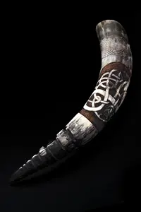 Cuerno para Beber Wikinger de ROYAL NATURAL CRAFT, Hecho a Mano, Material Orgánico, Pulido, Estilo Animal Natural para el Hogar - Product Image 4