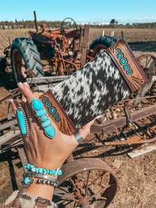 Cartera y Bolso Bandolera de Cuero Genuino Estilo Occidental, Ecológico, Hecho a Mano, con Cierre de Cremallera, Estilo Otoñal, Alta Calidad, Precio al por Mayor - Product Image 2