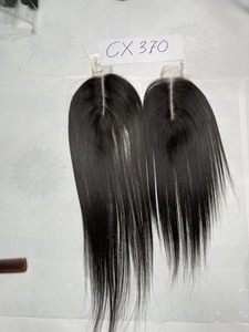 HD Lace Closure 100% Extensions de cheveux humains Remy 2x4 4x4 5x5 6x6 se mélange bien avec la plupart des tissages de cheveux - Product Image 6