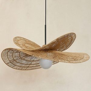 Suspension en bambou naturel au design contemporain - Product Image 2