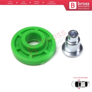 Mécanisme de levage de vitre de type ciseaux BWR1176 avec poulie d'entraînement pour porte avant de Série 3 E30 1982-1992 51321932393 - Product Image 3