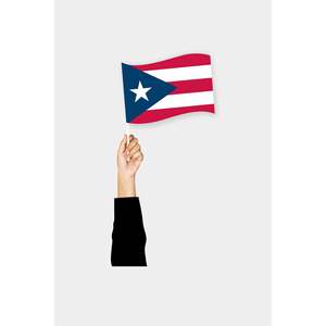 Custom Digital Printing Puerto Rico Hand <b>Flag</b> <b>for</b> Cars-Plastic & Polyester Materials Metal <b>Pole</b> - Product Image 6