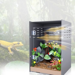 Toptan yılan Gecko kertenkele özelleştirilebilir eklenmiş PVC ve akrilik sürüngen üreme kafesi sürüngen malzemeleri sürüngen muhafaza - Product Image 4