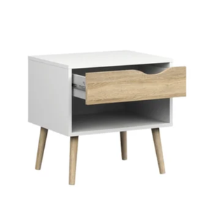 Wooden Bedside Table Modern Simple Nordic Nightstands <b>Small</b> Cabinet Mini with <b>Drawer</b> Bedroom Storage Cabinet for Sale - Product Image 3