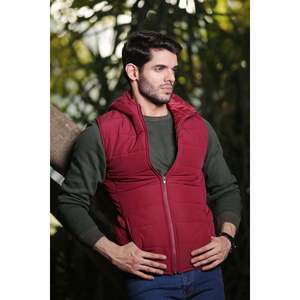 Gilet de sport d'extérieur isolé en polyester pour homme NABS, coupe régulière, sans manches, pour la randonnée en hiver - Product Image 3