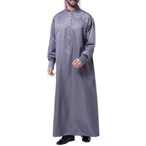 Thobes traditionnels arabes du Moyen-Orient islamiques confortables et élégants en polyester respirant sur mesure pour enfants, taille plus, décontractés - Product Image 2