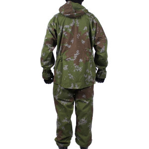 Ensemble uniforme tactique de garde imperméable respirant Rip-stop camouflage veste pantalon protection UV polyester unisexe - Product Image 5