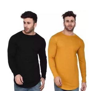 Camiseta de Manga Larga Informal con Cuello Alto para Hombre, Transpirable, de Franela, Personalizada, de Invierno - Product Image 5