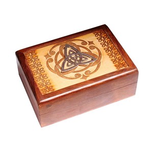 Caja de baratija pequeña de madera pintada ecológica Andcrafted, forma personalizada, decoración del hogar, regalo de boda hecho en La India - Product Image 5