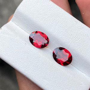 Grenat rouge à facettes naturelles de haute qualité ovale en vrac 16x12 meilleur taux de gros du fabricant - Product Image 2