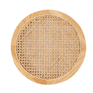 Handicraft 100% Eco-friendly Rattan <b>Wood</b> <b>Placemat</b> Natural Color Table Decoration Home decor Handmade in Vietnam - Product Image 1
