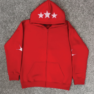 Sweat à capuche lourd pour homme avec fermeture éclair, broderie délavée au soleil, style streetwear, lavage à l'acide, fabrication sur mesure - Product Image 1