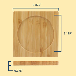 Hot Selling Customized Engraved Mango Wood Square <b>Drinking</b> <b>Coasters</b> for Dining Table Use - Product Image 3