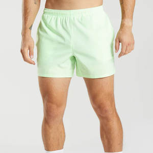 Pantalones cortos de entrenamiento informales de verano para hombre, 100% de algodón, de secado rápido, transpirables, con patrón sólido, cintura media, servicio OEM disponible - Product Image 5