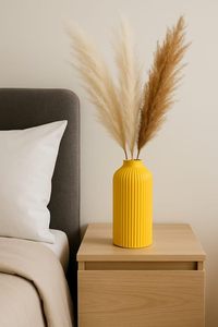 Jarrón de cerámica artístico elaborado por artesanos expertos para una decoración única. Jarrón de cerámica alto ideal para esquinas, entradas y decoración de pasillos. - Product Image 2