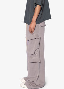 Pantalones Cargo Jogger de Lona Holgados Hechos a Medida, de Venta Caliente, para Hombre, Cintura Media, Casuales, Lavados, Transpirables, Ecológicos, Ropa Urbana - Product Image 3