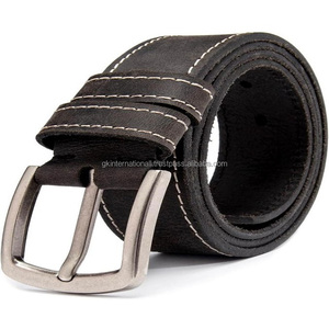 Top Quality Handmade Genuine Cow <b>Leather</b> <b>Men's</b> Casual Belt <b>for</b> <b>Jeans</b> at Cheap Price Bulk Order Customization Available - Product Image 3