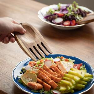 Serveur de salade en bois élégant et écologique Outils de salade traditionnels en gros avec des conceptions de main élégantes - Product Image 2