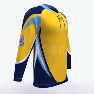 เสื้อเจอร์ซีย์ฮ็อกกี้น้ำแข็งผ้าโพลีเอสเตอร์ผ้าเจอร์ผ้าเจอร์100% ฮ็อกกี้น้ำแข็งสินค้าใหม่ล่าสุดดีไซน์ - Product Image 5