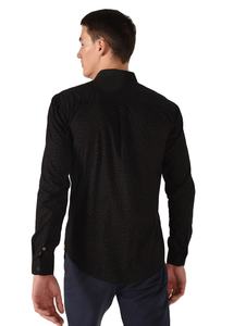 2025 Summer <b>Men's</b> Slim Fit Casual Dress Shirt 100% Cotton Quick-Dry <b>Long</b> <b>Sleeve</b> Anti-Pilling Knitted <b>Top</b> with ODM - Product Image 3