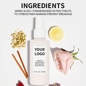 Crème sans rinçage 140 ml OEM Marque privée Argan Aloe Sans frisottis Hydratant Vegan Non collant 2-en-1 Premium Hydratant - Product Image 5