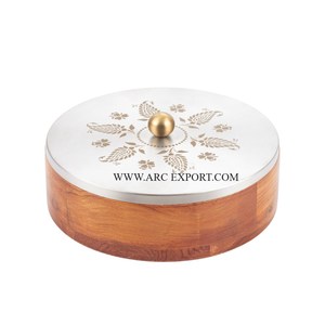 Maravilloso diseño de mesa vajilla decorativa Chapati Roti contenedor más vendido nuevo estilo decoración del hogar Comida Roti contenedor - Product Image 5