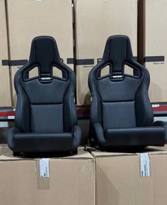 Asiento Deportivo Universal Recaro Negro de Lujo, Impermeable, Tipo Bucket, de Cuero, para Interior de Auto - Product Image 1