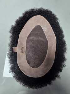 Perruque Toupet en Cheveux du Bangladesh Mono Curly Yaki Style pour Prothèses Indiennes et Afro - Product Image 2