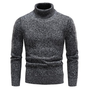 Sweat-shirt élégant respirant pour hommes de qualité supérieure Personnaliser les chemises pour hommes à col roulé 100% coton Sweatshirts en gros - Product Image 4