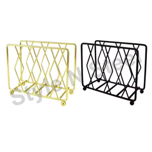 Napkin Holder <b>Stainless</b> <b>Steel</b> <b>Table</b> Napkin Holder Metal Stand Premium Tissue Holder - Product Image 1