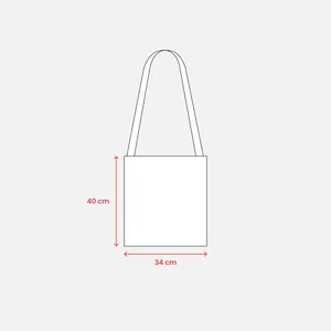 Borsa Tote in Cotone Personalizzata 130 G/m2 con Tracolla per Promozioni - Product Image 2